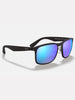 Ray-Ban RB4264 Matte Black/Blue Mirror Polarized Sunglasses