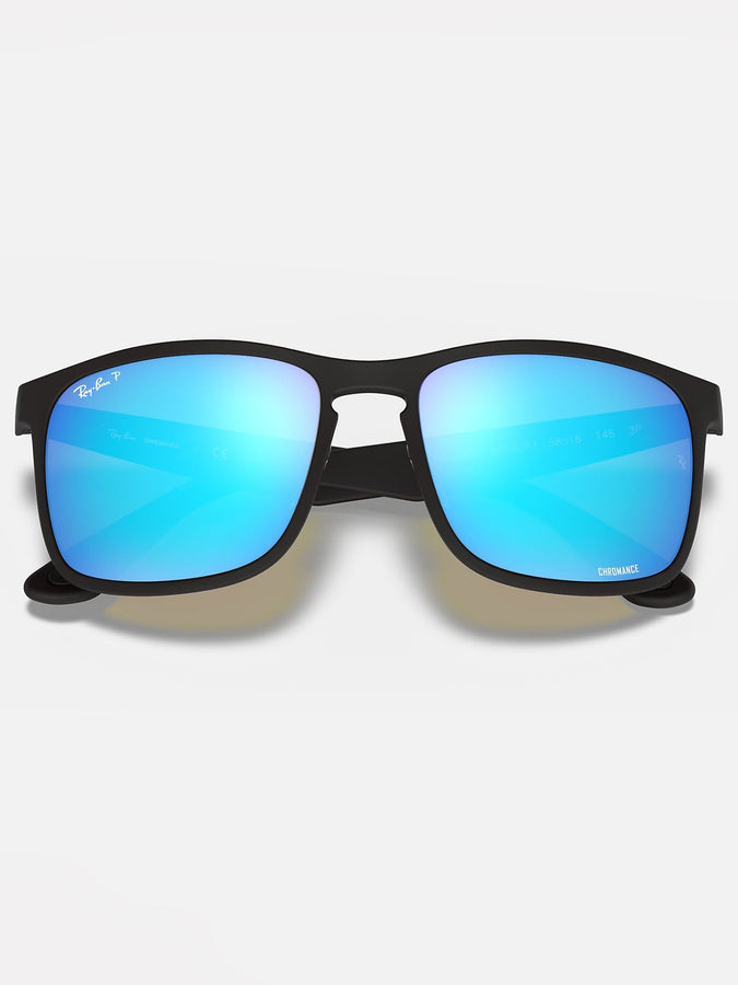 Ray-Ban RB4264 Matte Black/Blue Mirror Polarized Sunglasses | MATTE BLACK/BLUE MIRROR