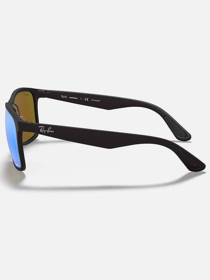 Ray-Ban RB4264 Matte Black/Blue Mirror Polarized Sunglasses | MATTE BLACK/BLUE MIRROR