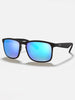 Ray-Ban RB4264 Matte Black/Blue Mirror Polarized Sunglasses