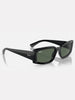 Ray-Ban Kiliane Polished Black/Dark Green Sunglasses