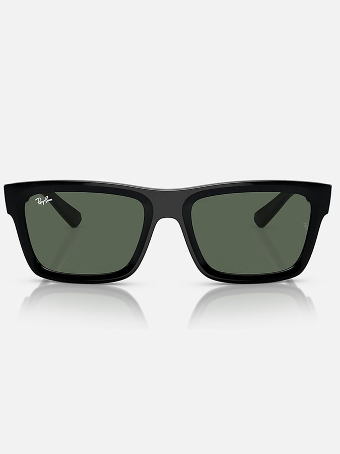 Ray Ban 2024 Warren Black/Green Classic Sunglasses | BLACK/GREEN