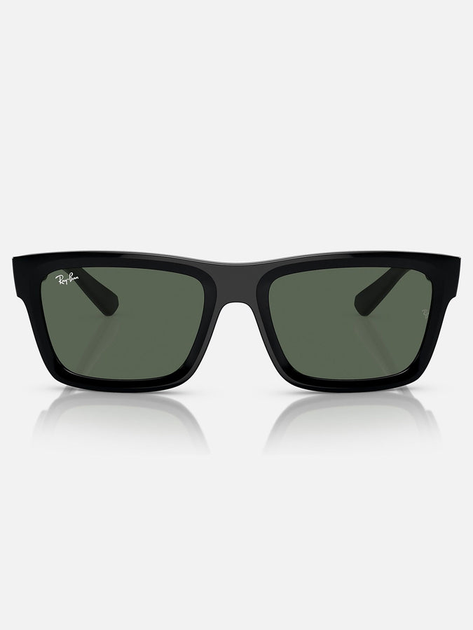 Ray-Ban Warren Bio-Based Black/Dark Green Sunglasses | BLACK/DARK GREEN