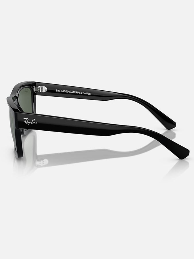 Ray Ban 2024 Warren Black/Green Classic Sunglasses | BLACK/GREEN