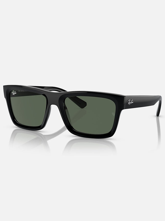 Ray Ban 2024 Warren Black/Green Classic Sunglasses |  BLACK/GREEN