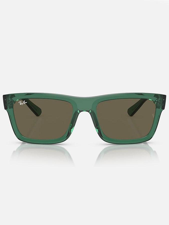 Ray-Ban Warren Bio-Based Transparent Green/Brown Sunglasses | TRANSPARENT GREEN/BROWN