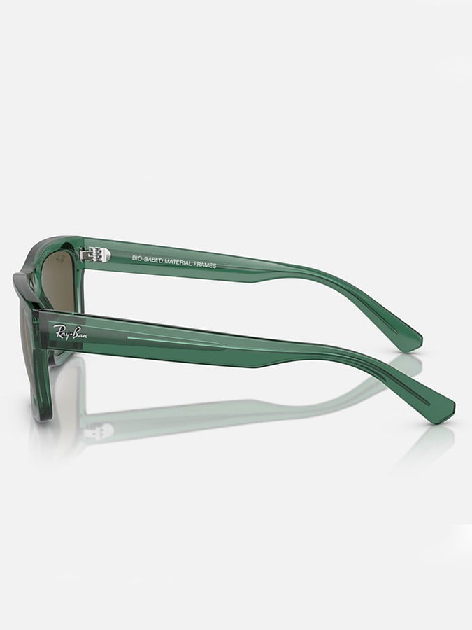 Ray-Ban Warren Bio-Based Transparent Green/Brown Sunglasses | TRANSPARENT GREEN/BROWN