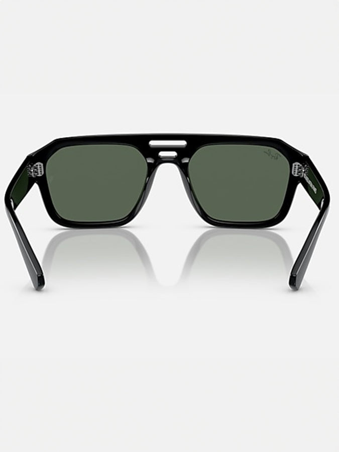 Ray Ban Corrigan Black/Dark Green Sunglasses | BLACK/DARK GREEN