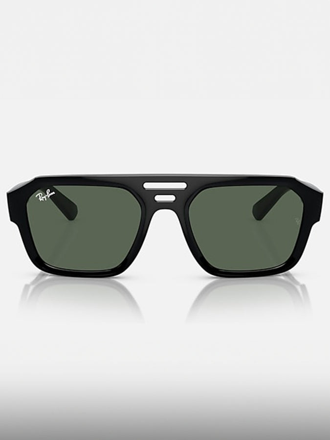 Ray Ban Corrigan Black/Dark Green Sunglasses | BLACK/DARK GREEN
