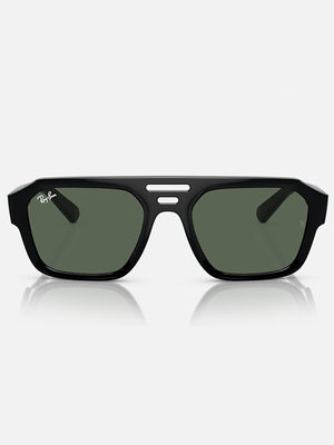 Ray Ban 2024 Corrigan Black/Green Classic Sunglasses