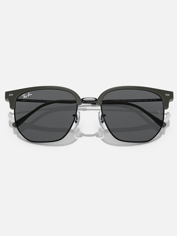 Ray Ban 2024 New Clubmaster Grey On Black/Grey Classic Sunglasses | GREY ON BLACK/GREY