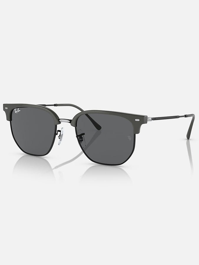Ray Ban 2024 New Clubmaster Grey On Black/Grey Classic Sunglasses | GREY ON BLACK/GREY 