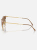 Ray-Ban New Clubmaster Beige On Gold/Brwn Gradient Sunglasses