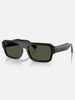 Ray Ban Lukas Polished Black/Green Sunglasses