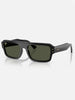 Ray Ban Lukas Polished Black/Green Sunglasses