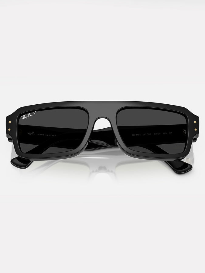 Ray-Ban Flacko Polished Black/Black Polarized Sunglasses | POLISHED BLACK/BLACK
