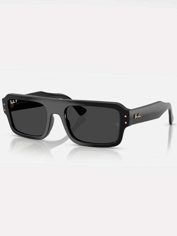 Ray-Ban Flacko Polished Black/Black Polarized Sunglasses | POLISHED BLACK/BLACK