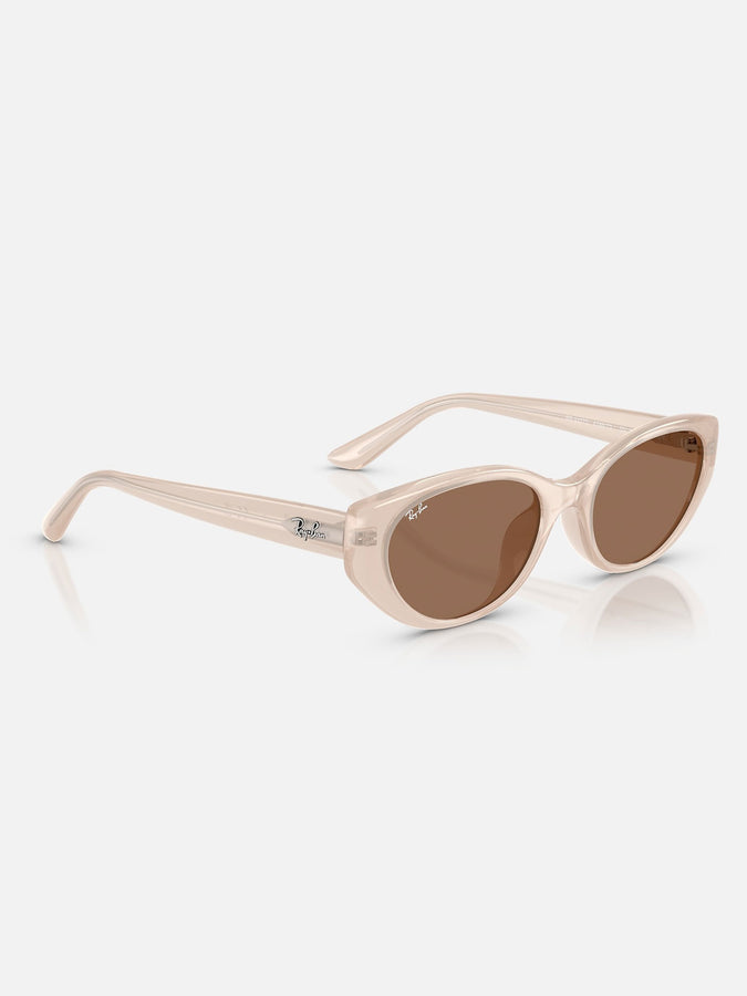 Ray-Ban RB4457 Bio-Based Opal Beige/Dark Brown Sunglasses | OPAL BEIGE/DARK BROWN