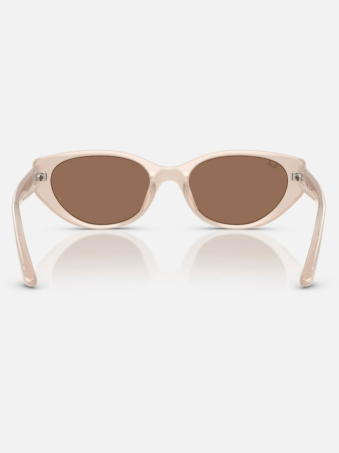 Ray-Ban RB4457 Bio-Based Opal Beige/Dark Brown Sunglasses | OPAL BEIGE/DARK BROWN