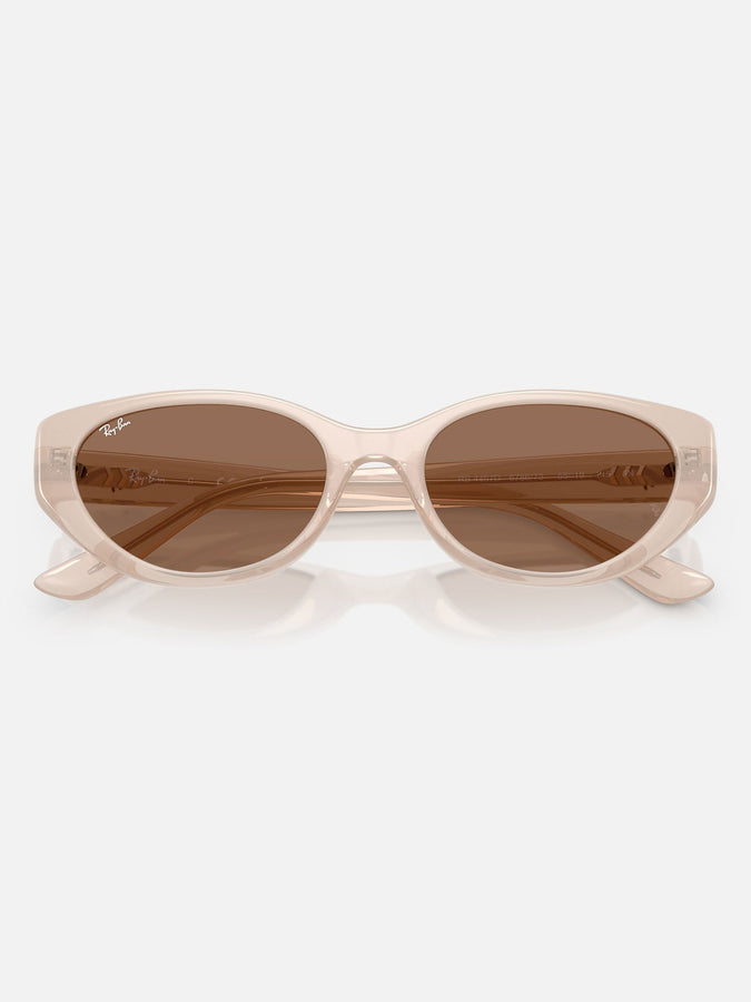 Ray-Ban RB4457 Bio-Based Opal Beige/Dark Brown Sunglasses | OPAL BEIGE/DARK BROWN