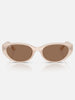 Ray-Ban RB4457 Bio-Based Opal Beige/Dark Brown Sunglasses