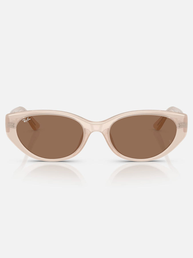 Ray-Ban RB4457 Bio-Based Opal Beige/Dark Brown Sunglasses | OPAL BEIGE/DARK BROWN