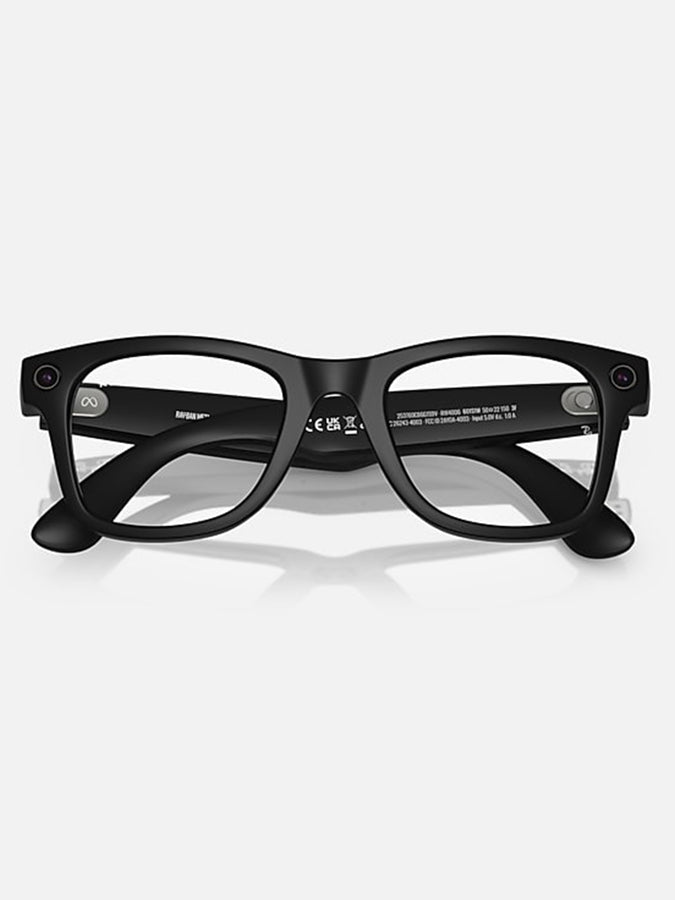 Ray Ban Meta Wayfarer Trabsitions Sunglasses | MATTE BLK/CLEAR GRAPHITE GREEN