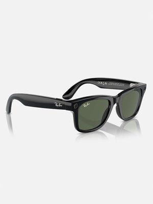 Ray-Ban Wayfarer Meta Black/G-15 Green Sunglasses