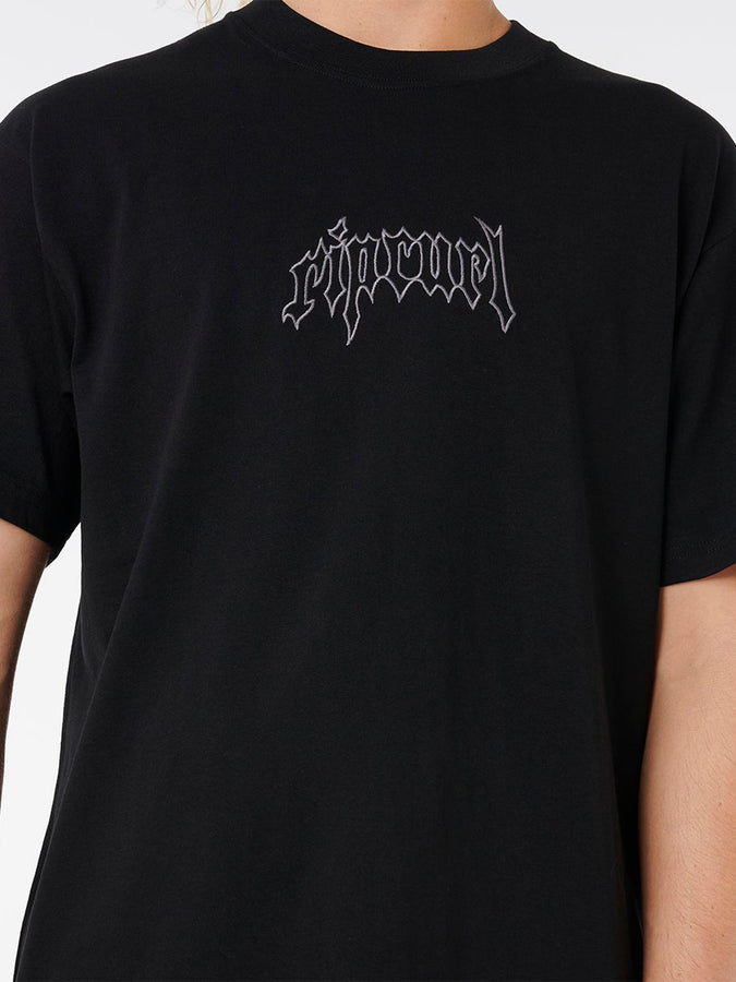 Rip Curl Archive Goth Embroidery T-Shirt Holiday 2025 | BLACK (0090)