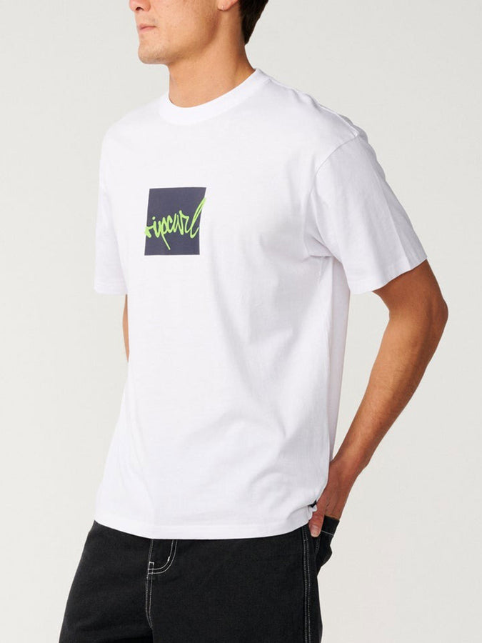 Rip Curl Rip Script Icon T-Shirt Fall 2026 | WHITE (1000)