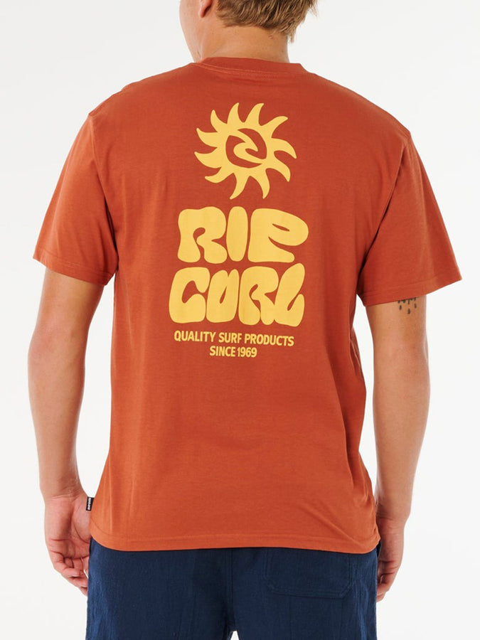 Rip Curl Pacific Rinse Glass Off T-Shirt | BAKED CLAY (8643)