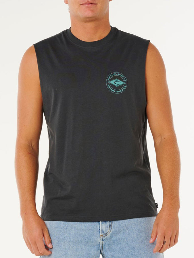 Rip Curl Staple Muscle Tank Top Spring 2026 | WASHED BLACK (8264)