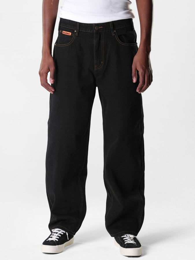 Butter Goods Relaxed Washed Black Jeans Spring 2024 | WASHED BLACK