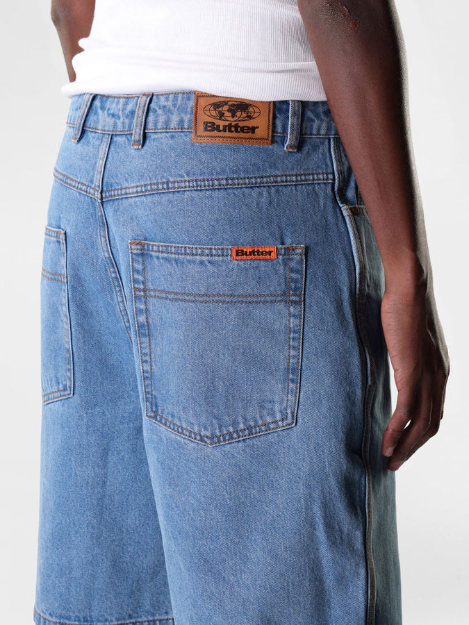 Butter Goods Baggy Denim Shorts Spring 2026 | WASHED INDIGO