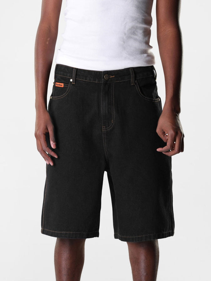 Butter Goods Baggy Denim Shorts Spring 2026 | WASHED BLACK