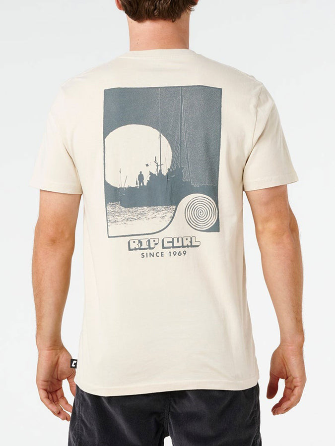 Rip Curl AOTS Sailboat T-Shirt Summer 2026 | VINTAGE WHITE (8861)