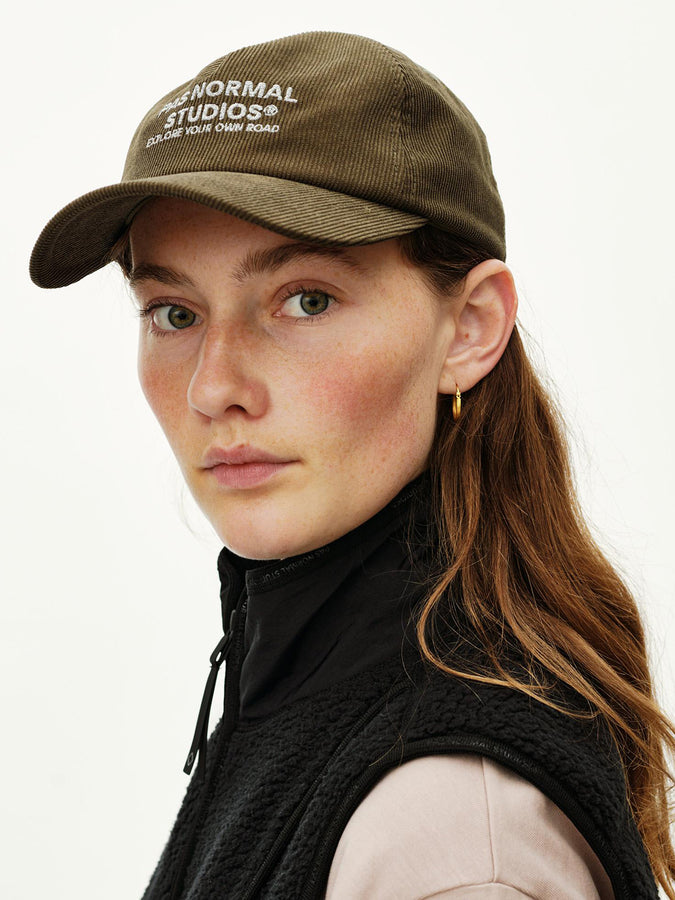 Pas Normal Studios Off-Race Tech Corduroy Hat Fall 2026 | DEEP OLIVE
