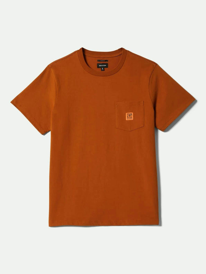 Brixton Global Pocket T-Shirt Fall 2025 | RUSTIC CARAMEL