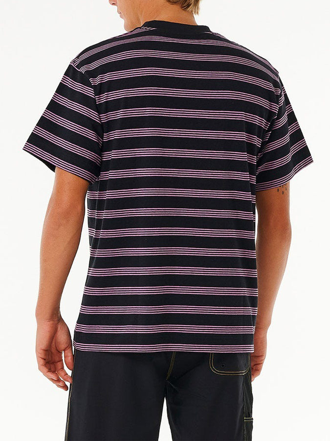 Rip Curl QSP Stripe T-Shirt Spring 2024 | BLACK (0090)