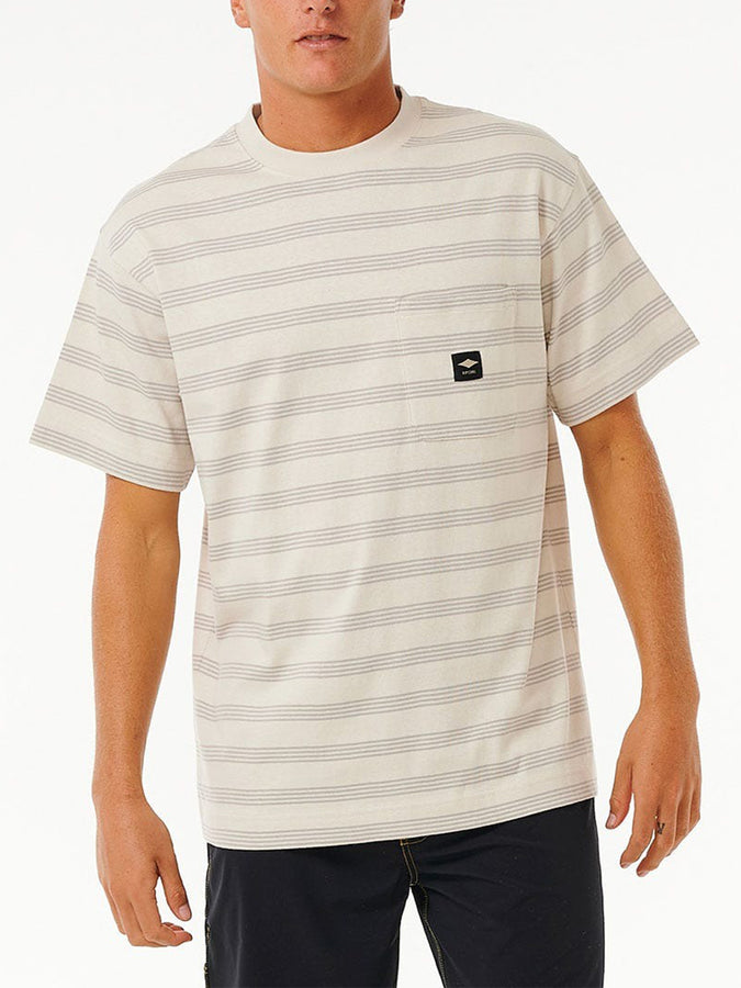 Rip Curl QSP Stripe T-Shirt Spring 2024 | VINTAGE WHITE (8861)