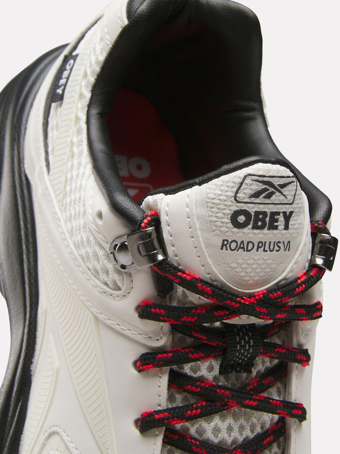 Rebook Premier Road Plus VI x Obey Shoes Holiday 2024 | CHALK/BLACK/RED