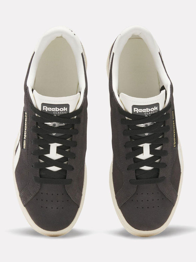 Reebok Club C Grounds UK Black/White/Chalk Shoes Fall 2025 | WASHED BLACK/PAPER WHITE/CHALK