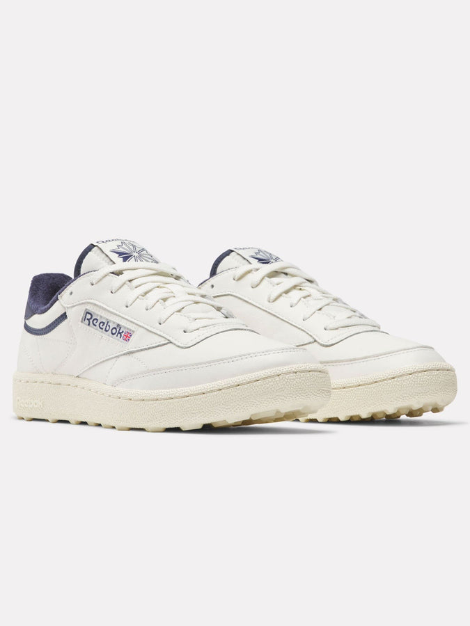 Reebok Club C Golf Chalk/Chalk/Vector Blue Shoes Fall 2026 | CHALK/VNTG CHALK/VECTOR NAVY