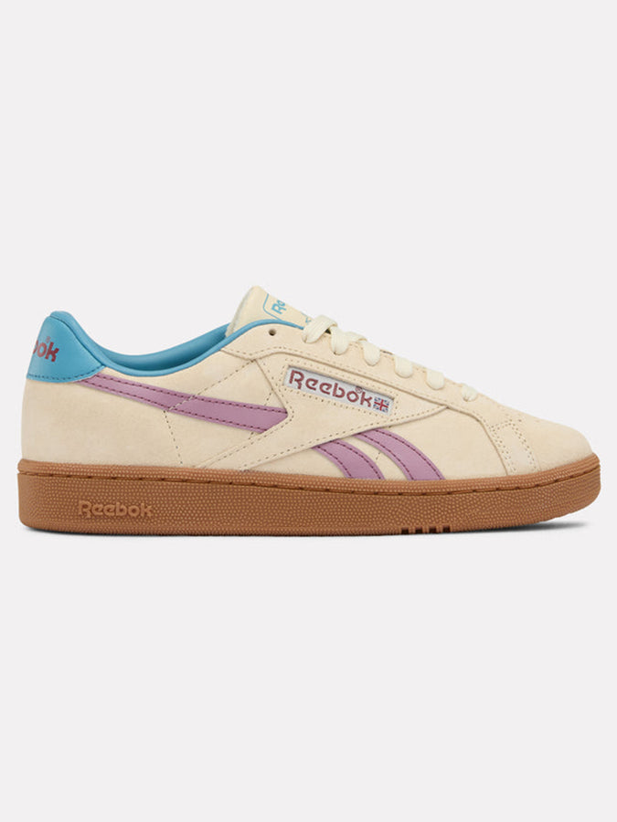 Reebok Club C Grounds Aged Beige Shoes Spring 2026 | AGED BEIGE/BERRY CHILL/GUM