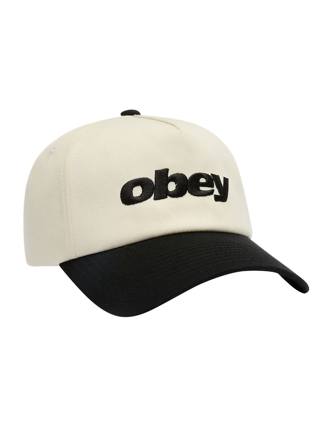 Obey Delta 5 Panel Snapback Hat | BLACK MULTI (BKM)