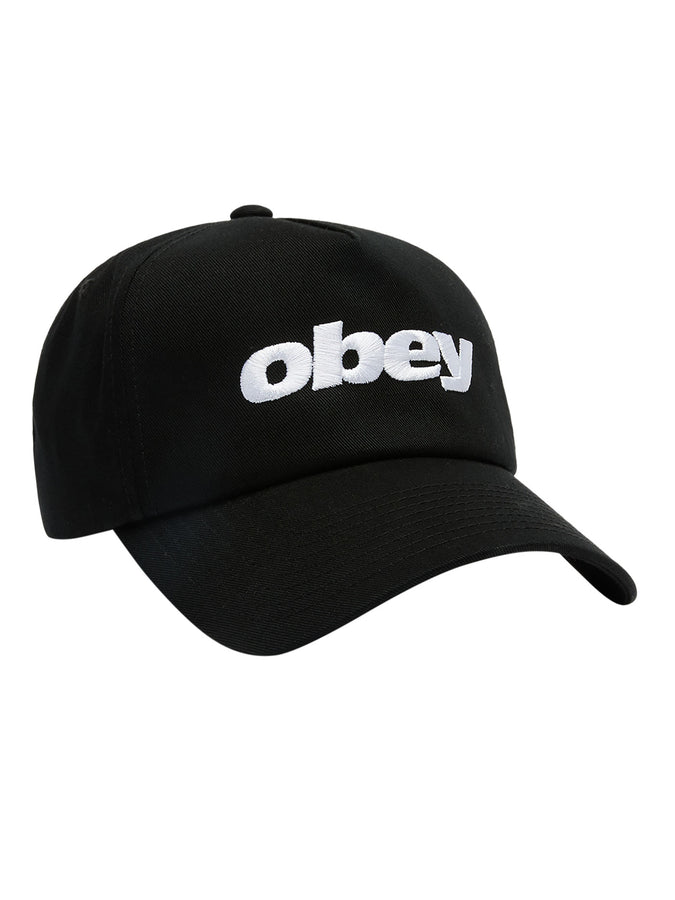 Obey Delta 5 Panel Snapback Hat | BLACK (BLK)