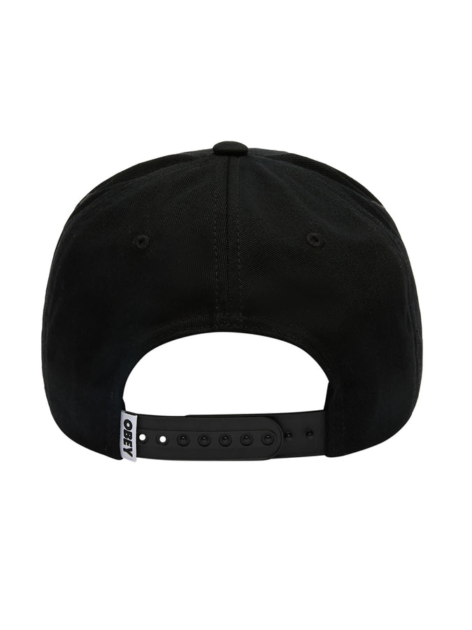 Obey Delta 5 Panel Snapback Hat | BLACK (BLK)