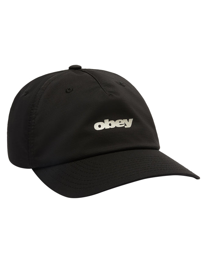 Obey Stride 5 Panel Strapback Hat | BLACK (BLK)