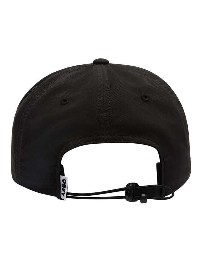Obey Stride 5 Panel Strapback Hat | BLACK (BLK)