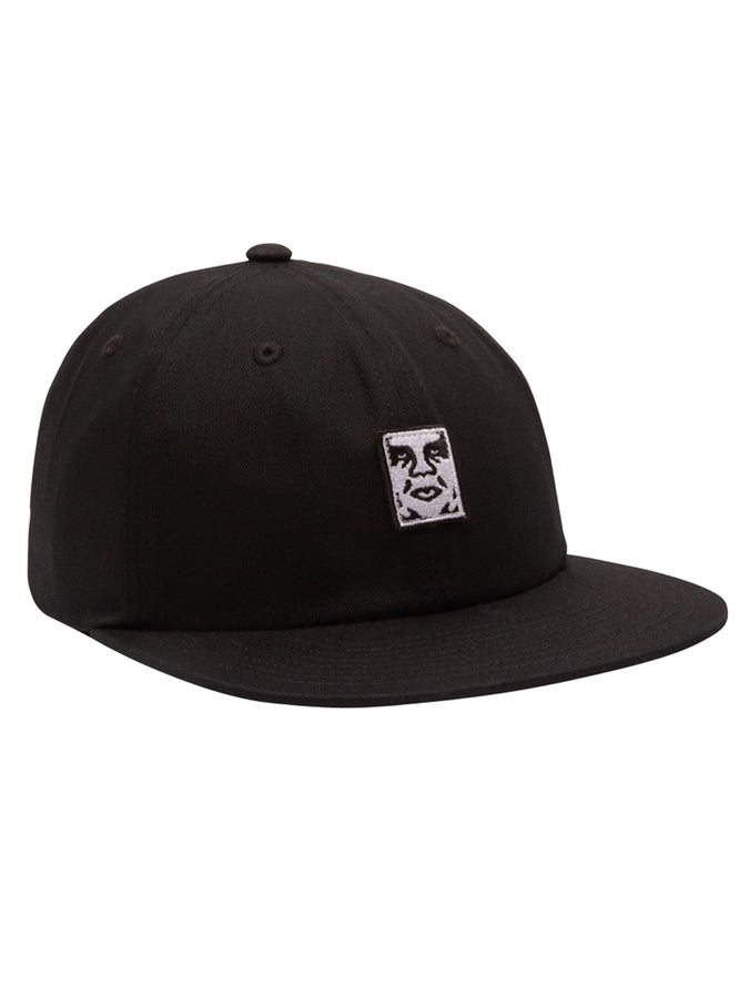 Obey Icon Patch 6 Panel Strapback Hat | BLACK (BLK)